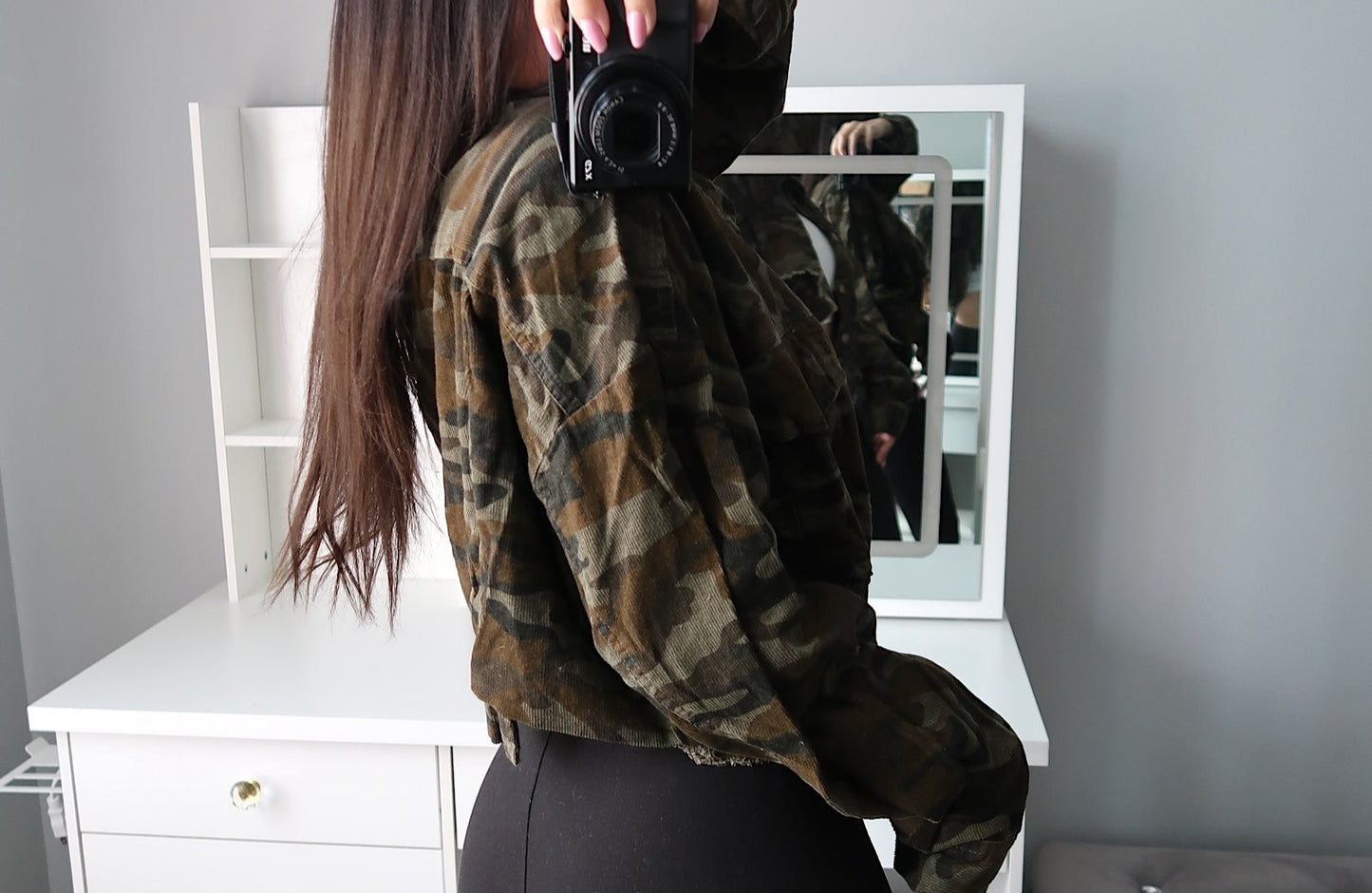 Cropped Camo Jacket