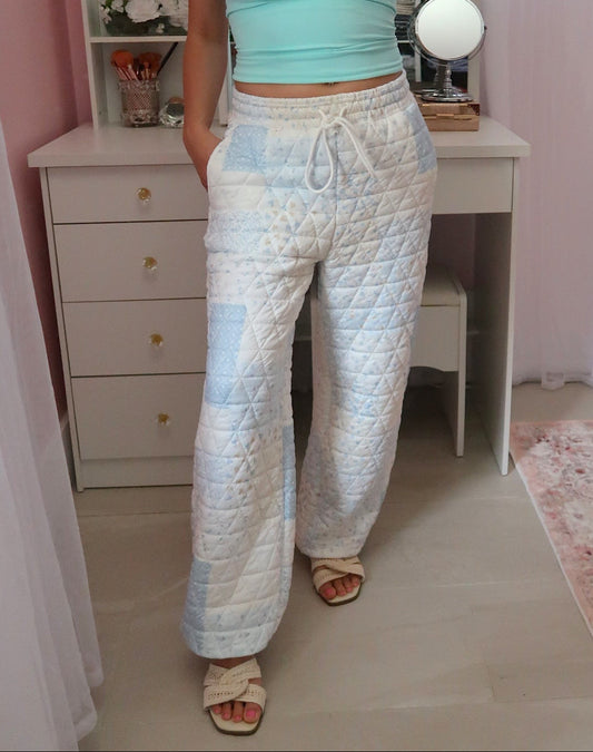 Quilted Pastel Joggers (2 colors available)