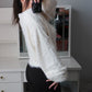 Feather Soft Open Cardigan - Ivory