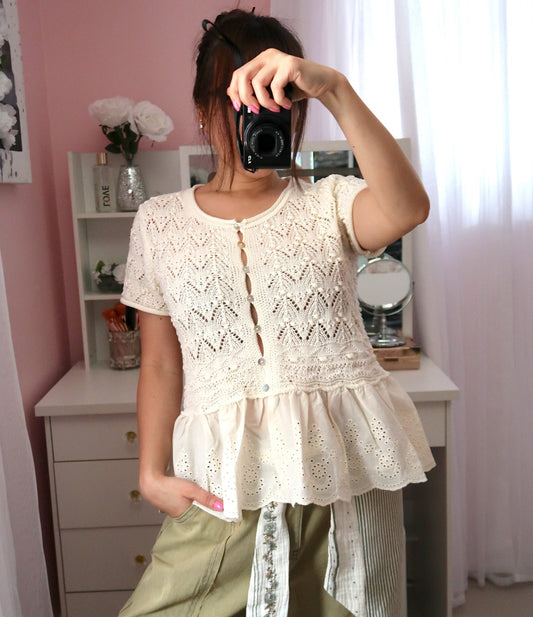 Crotchet Ruffle Sweater