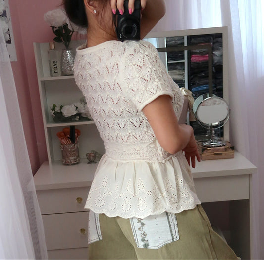 Crotchet Ruffle Sweater