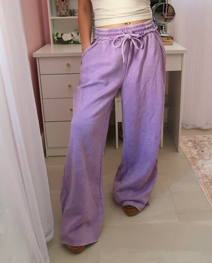 Vintage Wash Sweatpants - Lavender