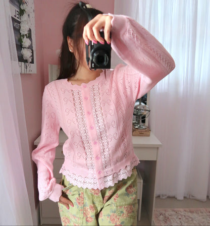The Sweetest Cardigan - Pink