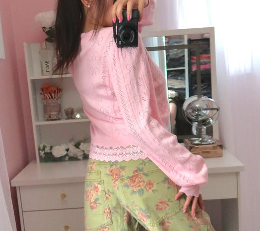 The Sweetest Cardigan - Pink