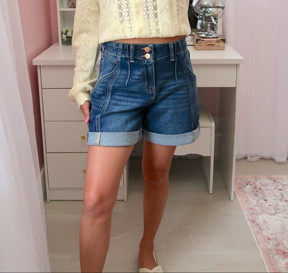 Risen Cuff Jean Shorts