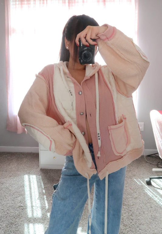 Carpenter Hooded Jacket - Pink