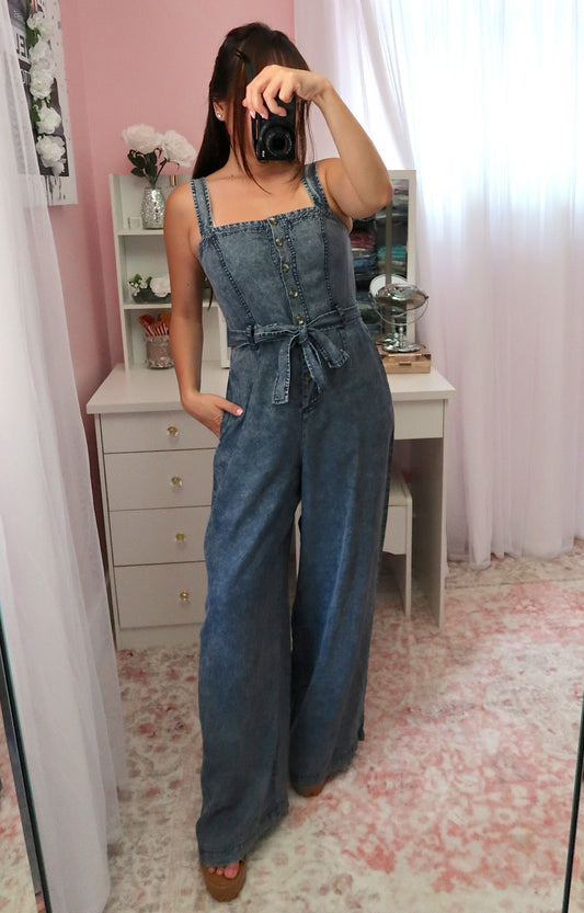 Soft Denim Jumpsuit