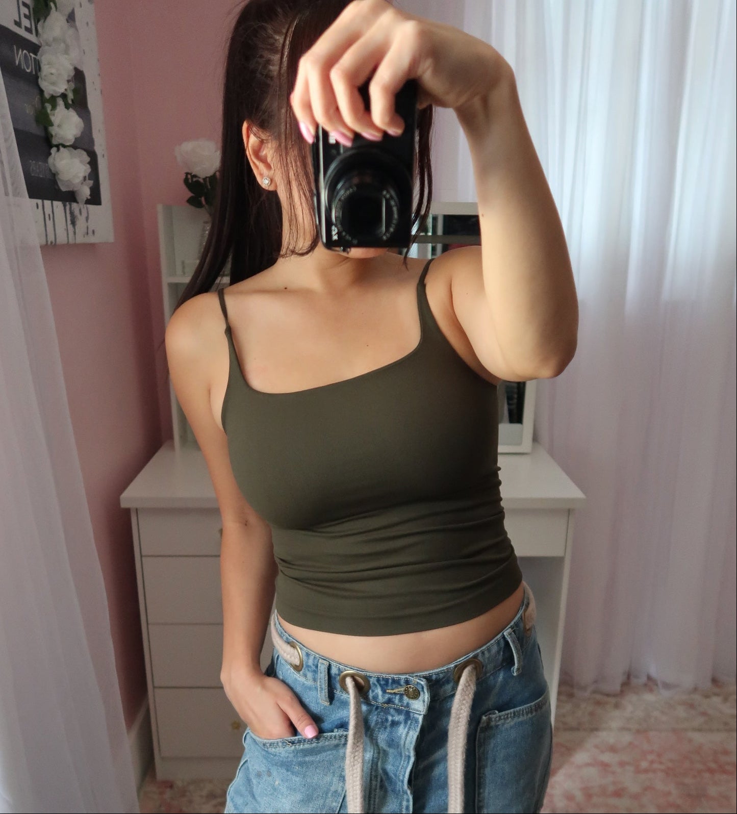 Seamless Square Cami with built-in (13 colors available)