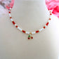 Beaded Cherry Necklace