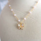 Butterfly Mother of Pearl Necklace