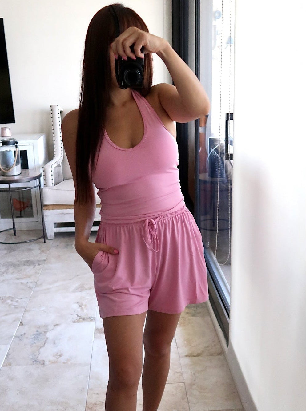 Butter Shorts Set - Pink