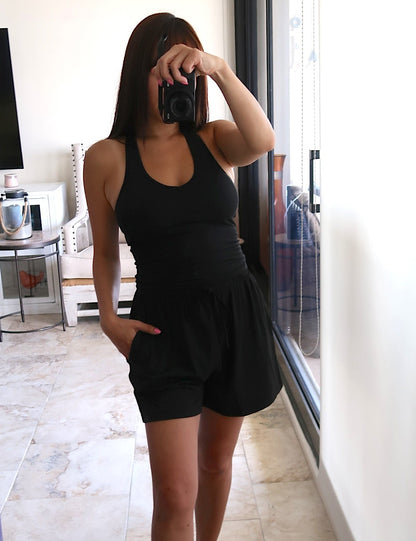 Butter Shorts Set - Black