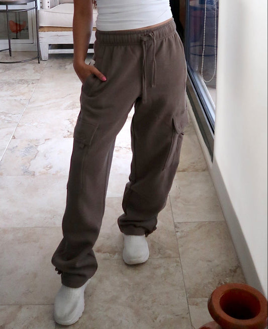 Cargo Sweatpants - Mushroom (PRE-ORDER OPEN FOR SIZE LARGE - 8/4 estimated ship date)