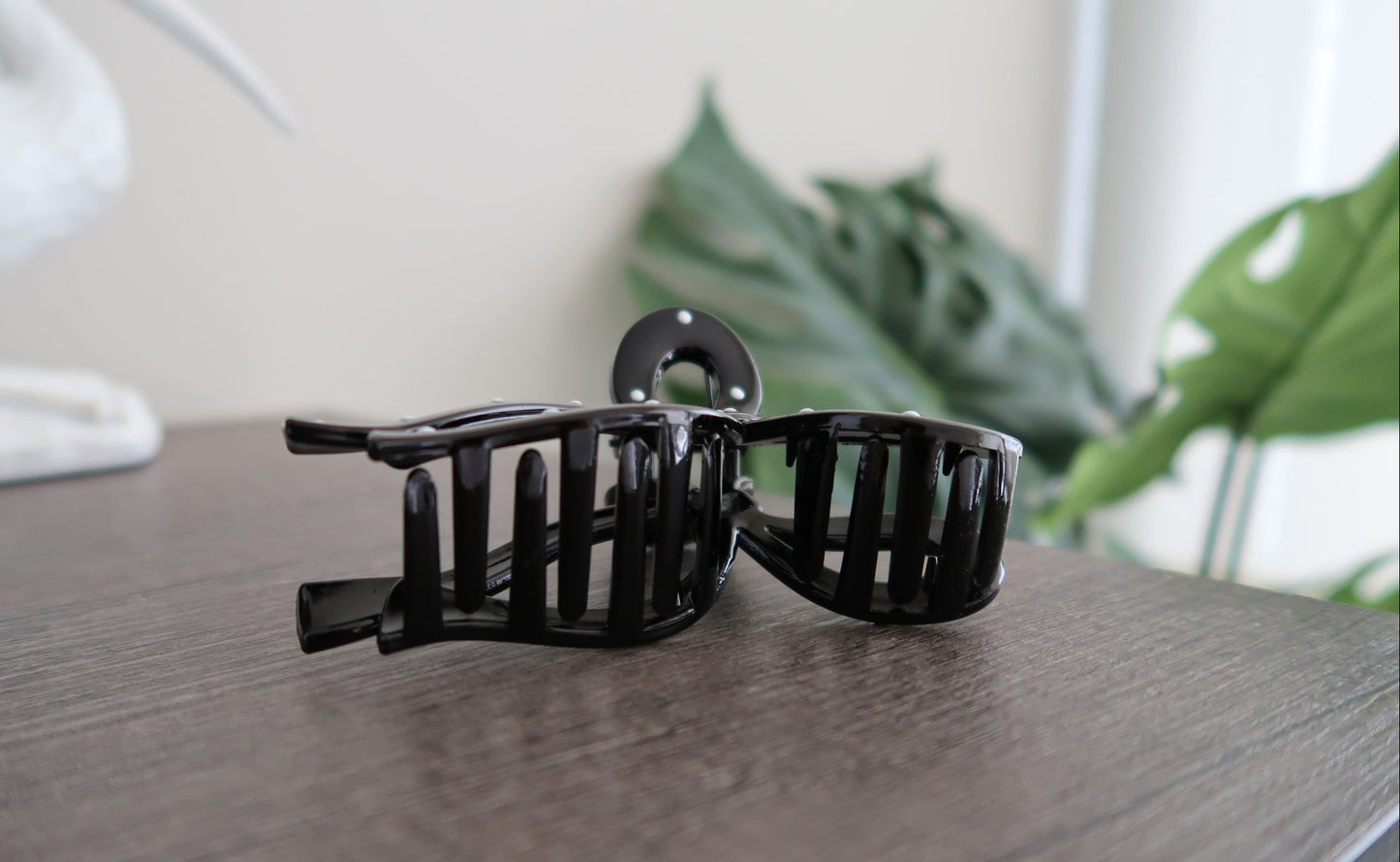 Polka Dot Bow Claw Clip (2 colors available)