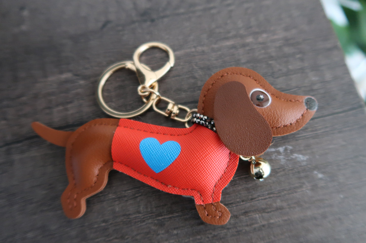 Dachshund Bag Charm Key Chain