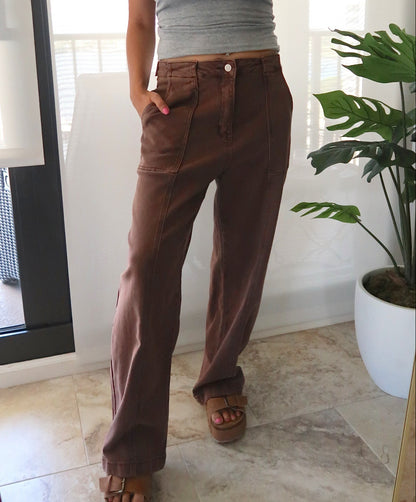 High Rise Utility Jeans (2 colors available)
