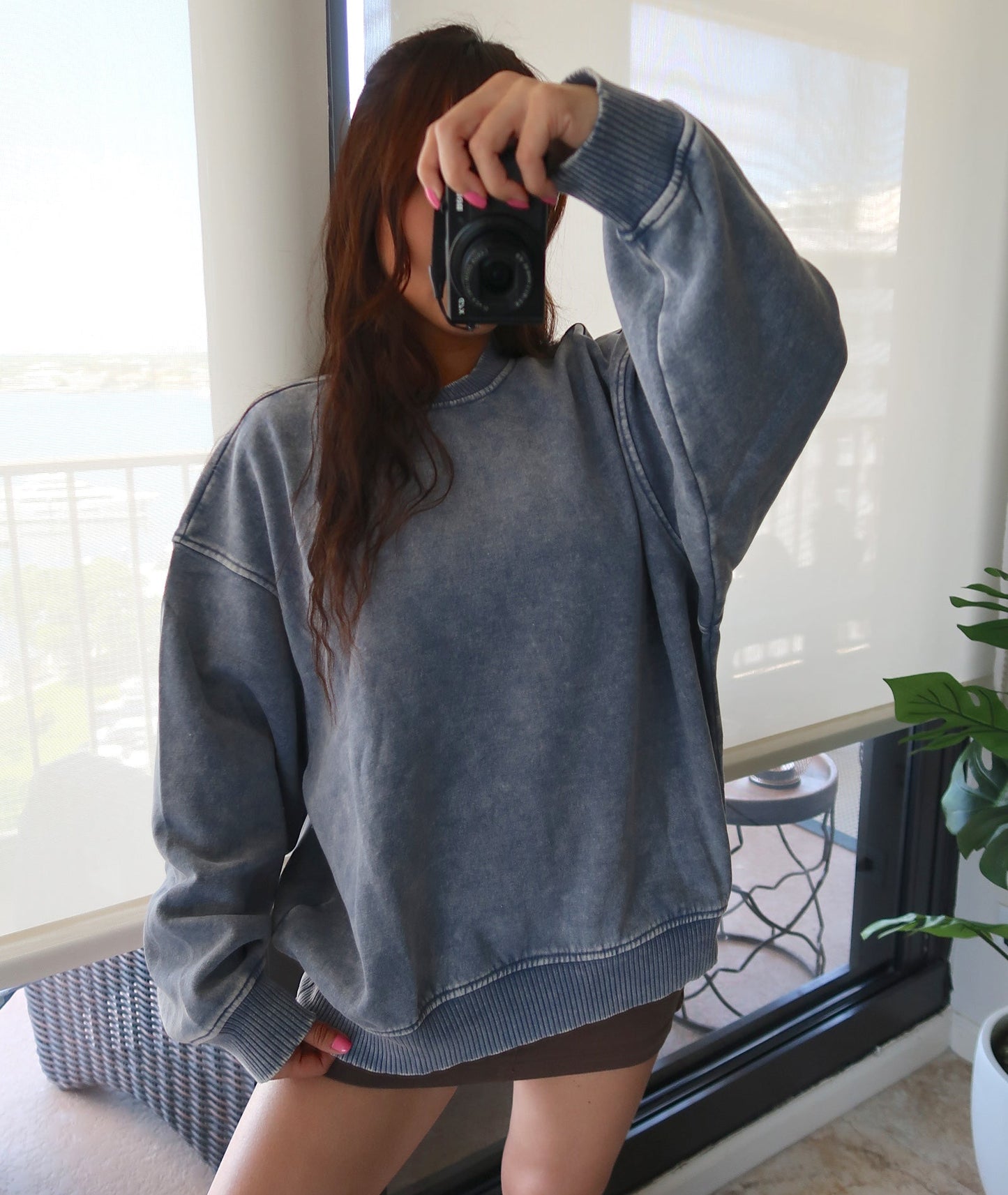 Oversized Acid Wash Sweater (3 colors available)