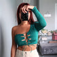Reese One-Shoulder Top - Green