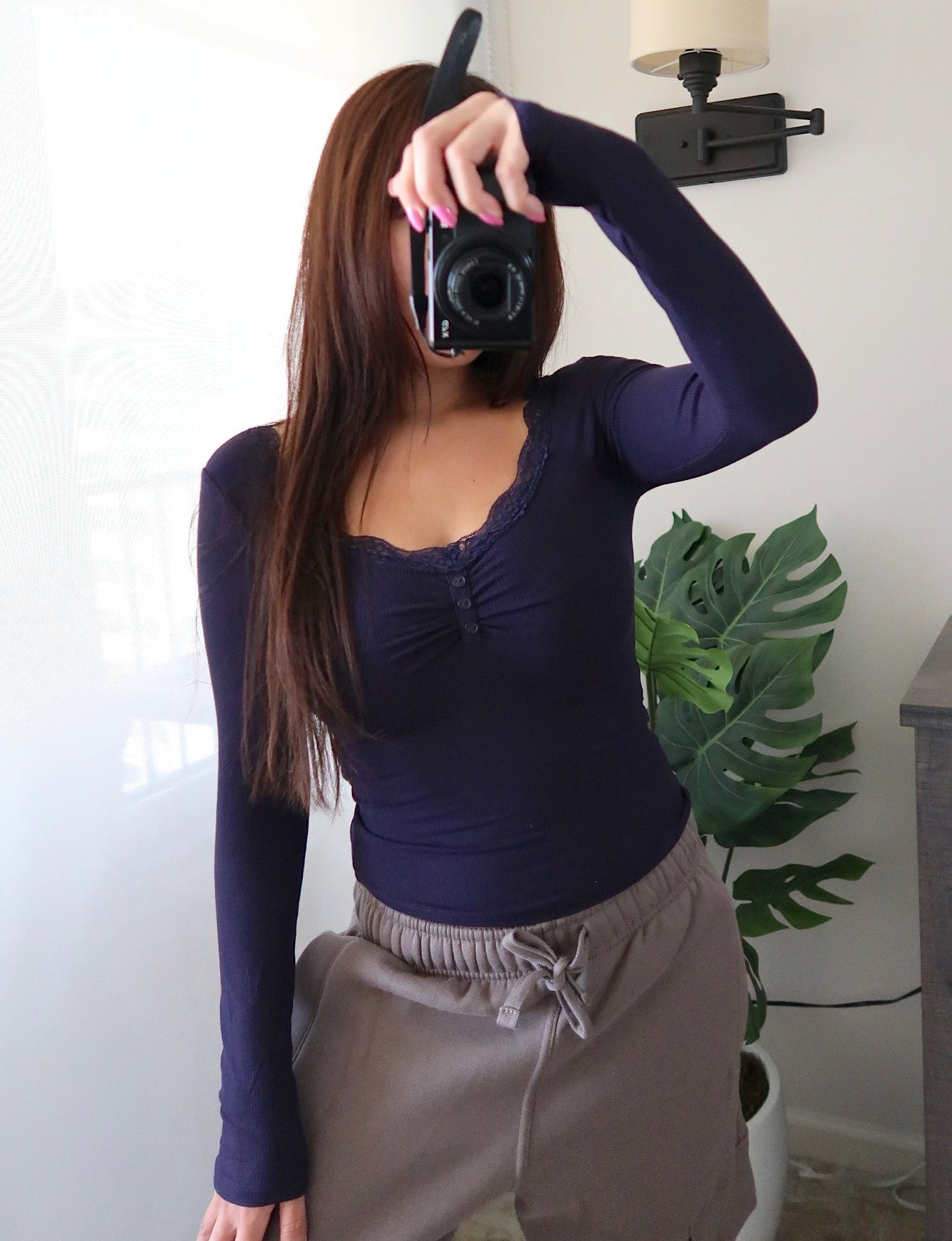 Elena Lace Top (3 colors available) *size up*