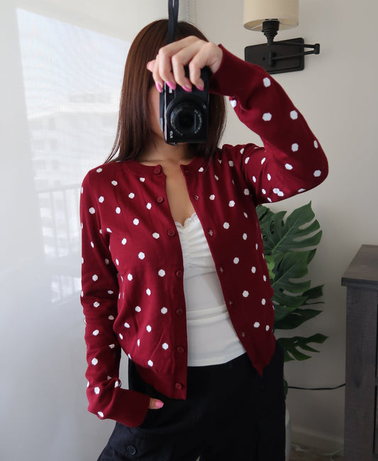 Polka Dot Cardigan