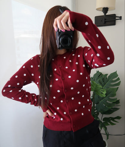 Polka Dot Cardigan