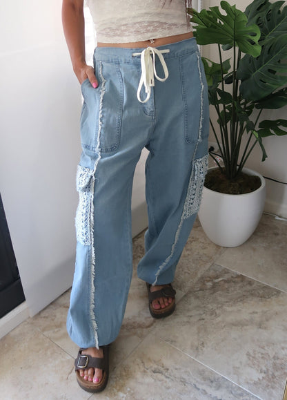 Denim Joggers (2 colors available)