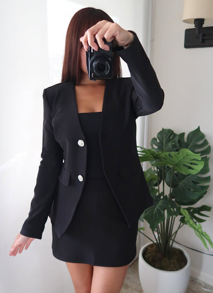 Fitted Scuba Blazer *2 colors available*