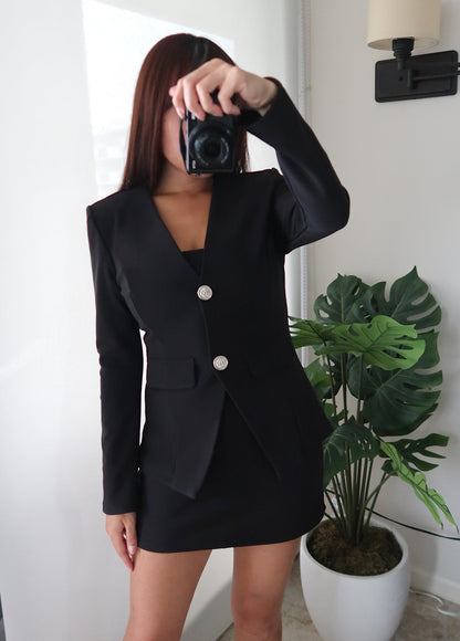 Fitted Scuba Blazer *2 colors available*