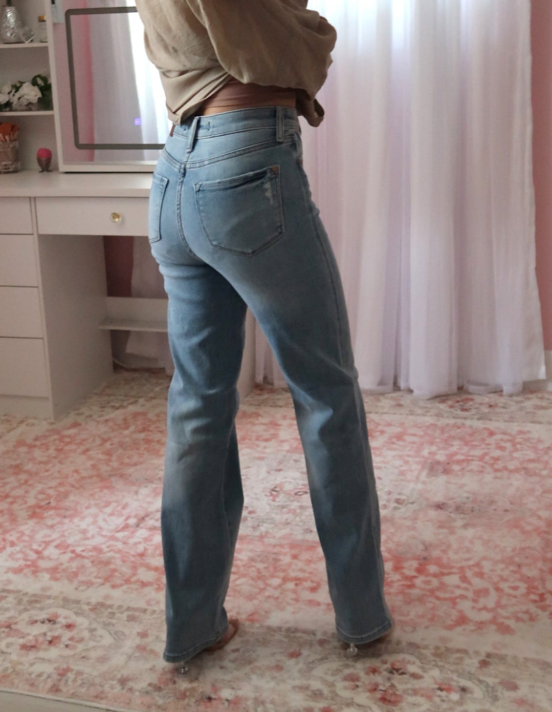 Judy Blue Tummy Control Straight Leg Jeans