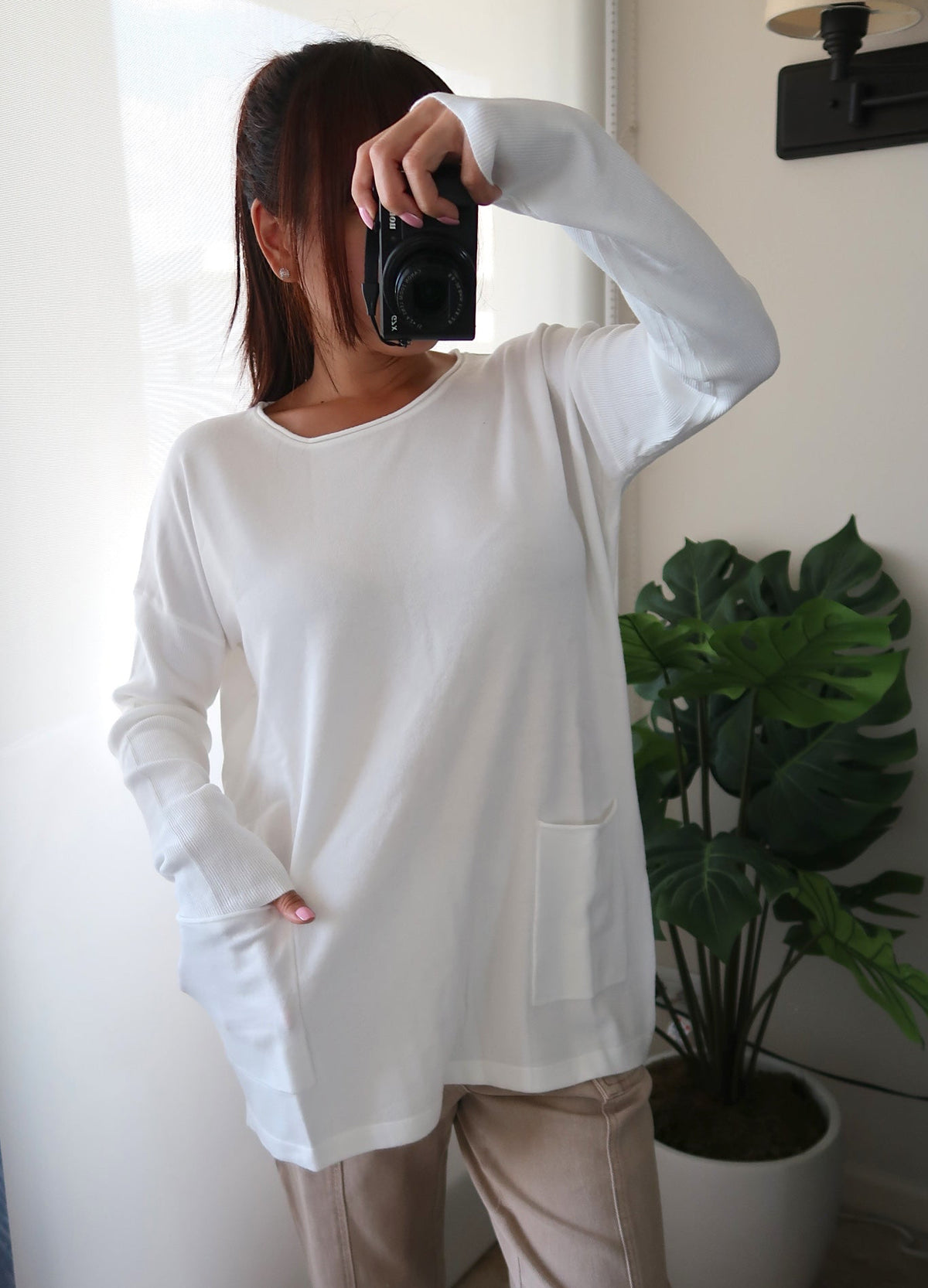 Longline Soft Sweater *2 colors available*