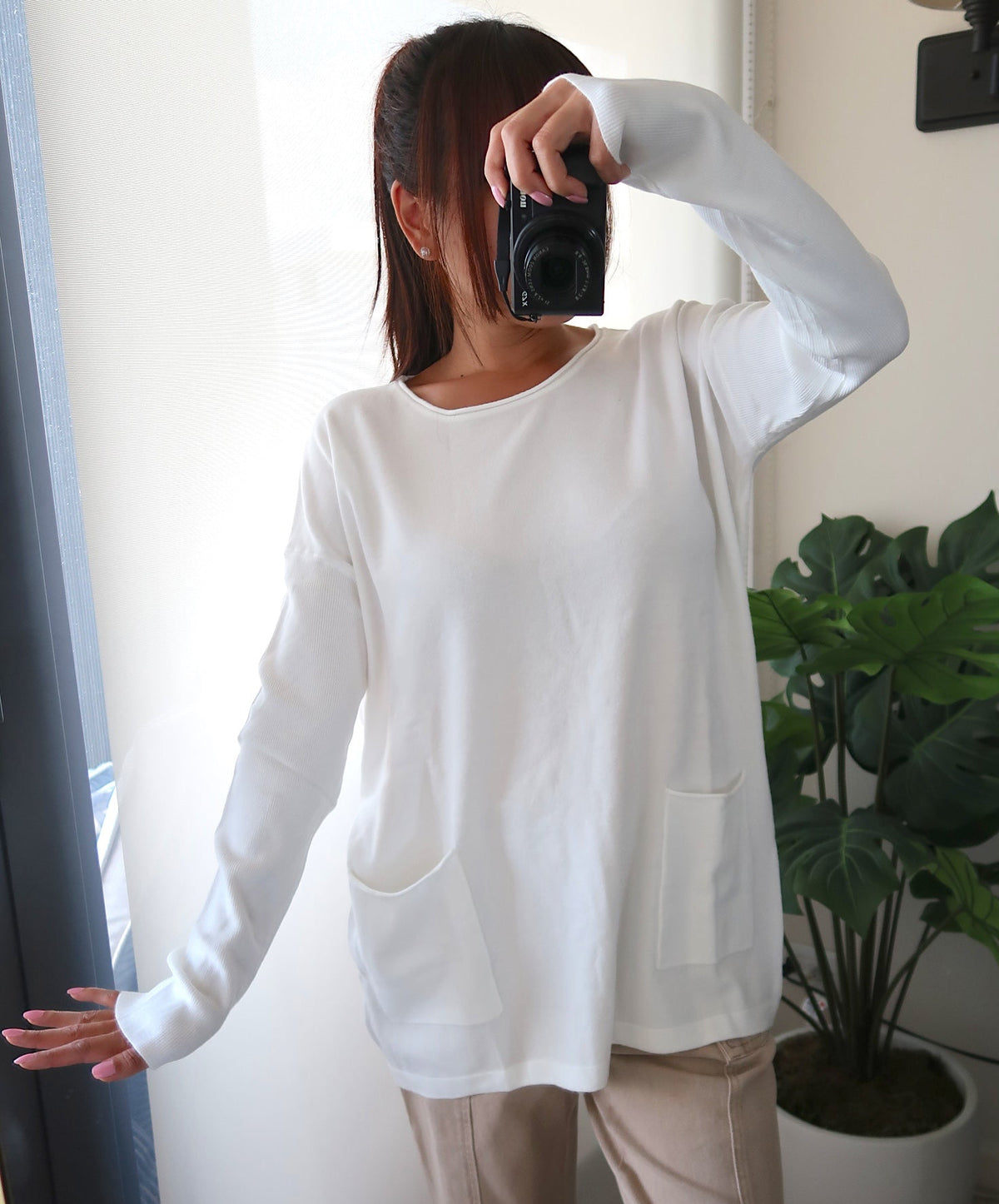 Longline Soft Sweater *2 colors available*