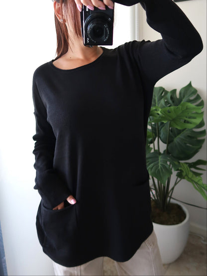 Longline Soft Sweater *2 colors available*