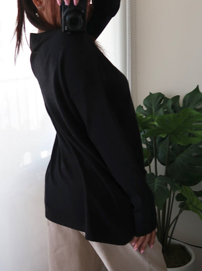 Longline Soft Sweater *2 colors available*