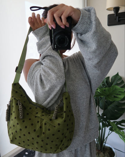 Green Apple Crescent Bag