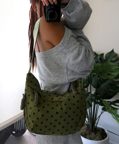 Green Apple Crescent Bag