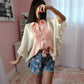 Ga-Linda Ruffle Shirt - Pink (Medium)