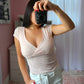 Ditsy Floral Cap Sleeve Top