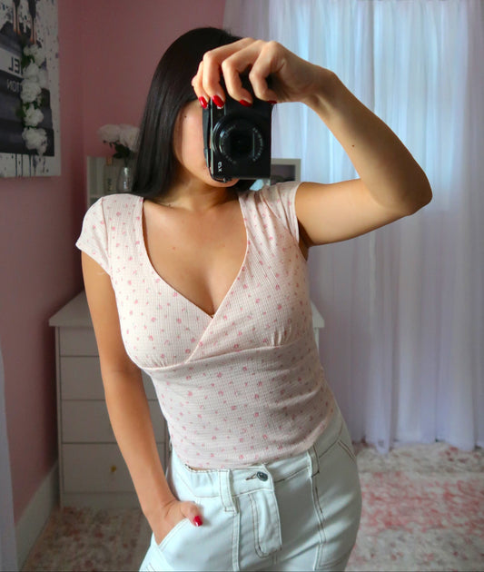 Ditsy Floral Cap Sleeve Top