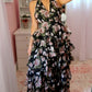 Night Garden Tiered Maxi Dress
