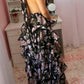 Night Garden Tiered Maxi Dress