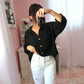 Tunic Button Top - Black