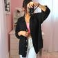 Tunic Button Top - Black
