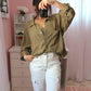 Tunic Button Top - Olive