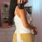 Cutie Patootie Floral Tank - White