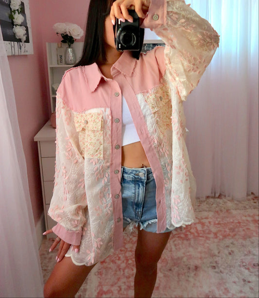Blush and Petals Shacket