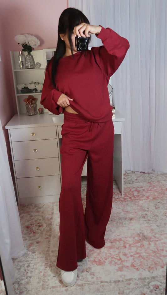 Softest Lounge Set - Cabernet