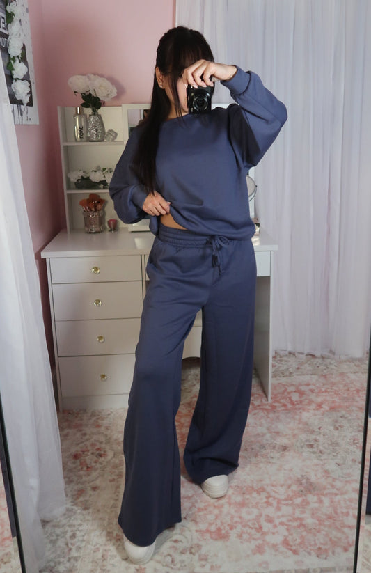 Softest Lounge Set - Blue Steel