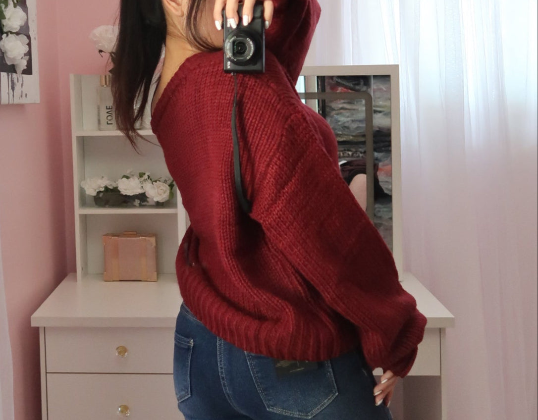 Sassy Shoulder Sweater