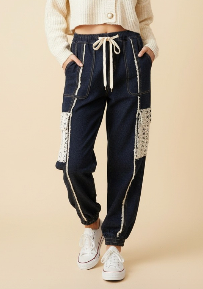 Denim Joggers (2 colors available)
