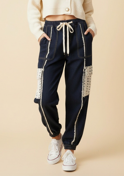 Denim Joggers (2 colors available)